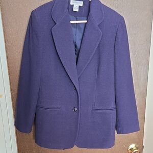Bloomingdale's Elegant Blueish/Purple Women's Blazer